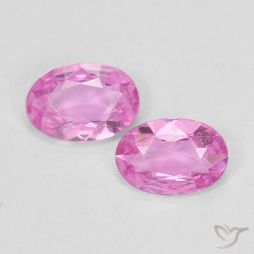 0.81ctw Natürlicher Pink Saphir, Oval, VVS-VS
