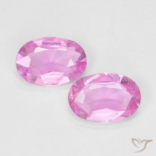 0.85ctw Natürlicher hellrosa Saphir, Oval, VS