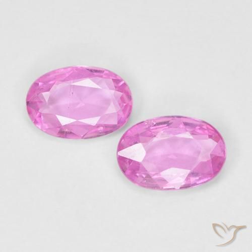 0.72ctw Natürlicher pink Saphir, Oval, VS