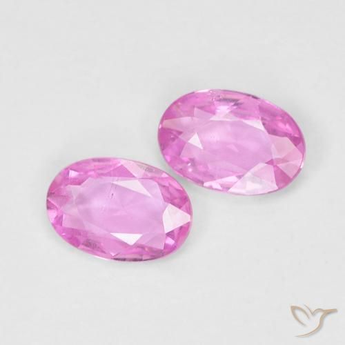 0.72 ct natürliche pink Saphir-Edelsteine, Oval, VS