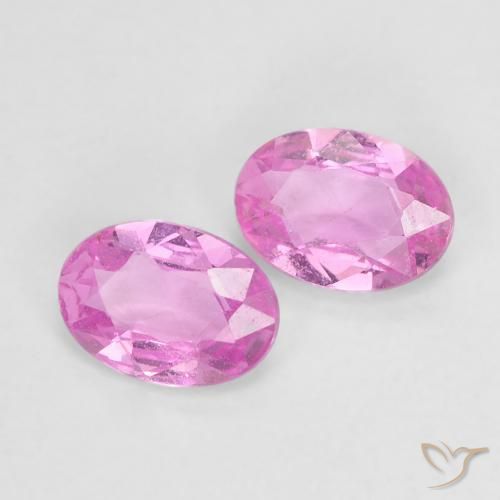 0.97 ct natürliche Intensives Lila Saphir-Edelsteine, Oval, VS