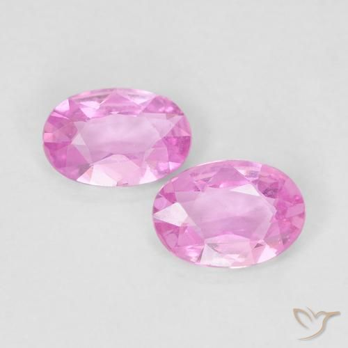 0.72ctw Natürlicher Purpur Rosa Saphir, Oval, VS