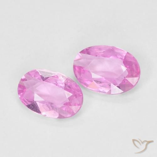 0.72 ct natürliche Purpur Rosa Saphir-Edelsteine, Oval, VS
