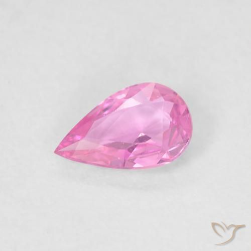 0.32ct Natürlicher Purpur Rosa Saphir, Birnenform, VVS