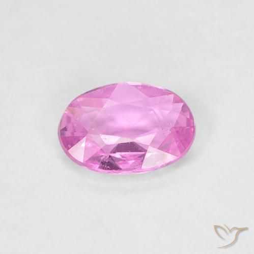0.40ct Natürlicher Purpur Rosa Saphir, Oval, VVS