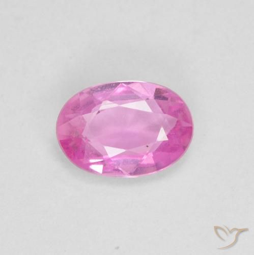0.50ct Natürlicher Pink Saphir, Oval, VVS-VS