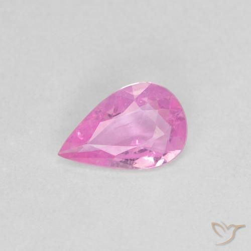 0.30ct Natürlicher pink Saphir, Birnenform, VS