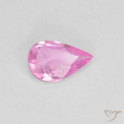 9,17 ctw natürlicher pink Saphir, Birnenform, VS