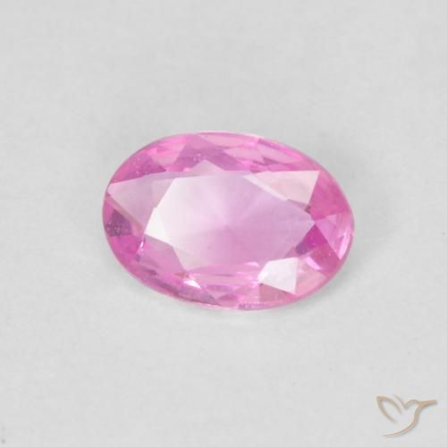 9,17 ctw natürlicher Pink Saphir, Oval, VVS