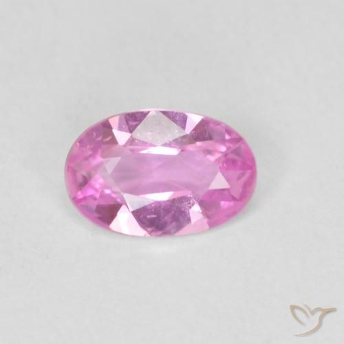 0.40ct Natürlicher pink Saphir, Oval, VVS