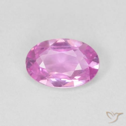 0.51ct Natürlicher Purpur Rosa Saphir, Oval, VVS