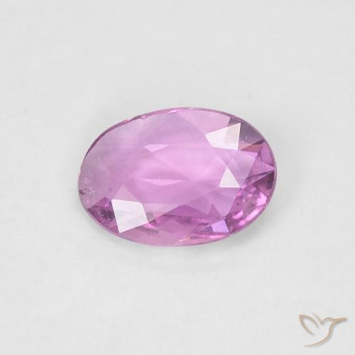0.54ct Natürlicher hellrosa Saphir, Oval, VS