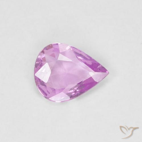 0.36ct Natürlicher hellrosa Saphir, Birnenform, VS