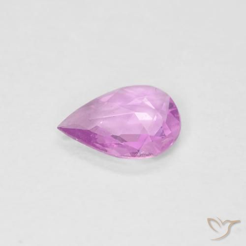 9,17 ctw natürlicher hellrosa Saphir, Birnenform, VS