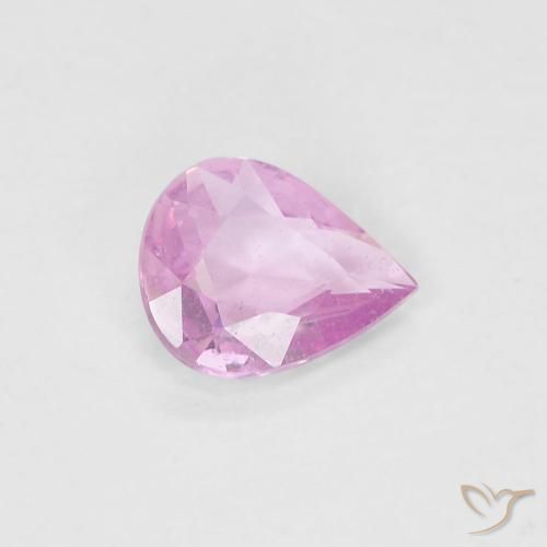 0.48ct Natürlicher Helles Royal Lila Pink Saphir, Birnenform, VS
