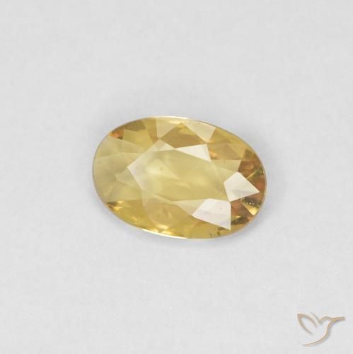 9,17 ctw natürlicher gold-orange Saphir, Oval, VVS-VS