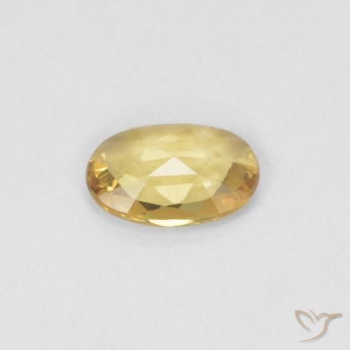 9,17 ctw natürlicher gold-orange Saphir, Oval, VVS-VS
