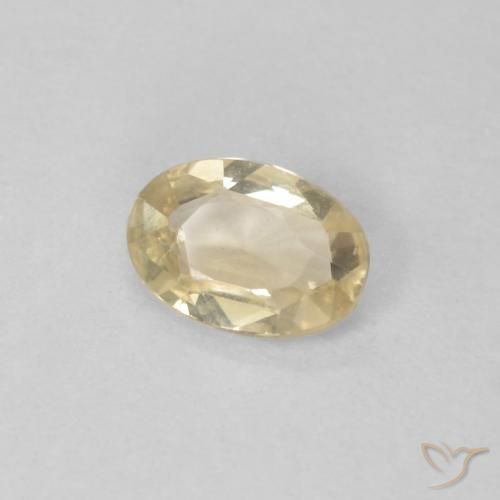 9,17 ctw natürlicher Creme Saphir, Oval, VVS