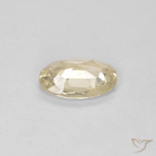 9,17 ctw natürlicher Creme Saphir, Oval, VVS