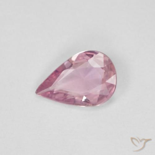 0.34ct Natürlicher hellrosa Saphir, Birnenform, VVS