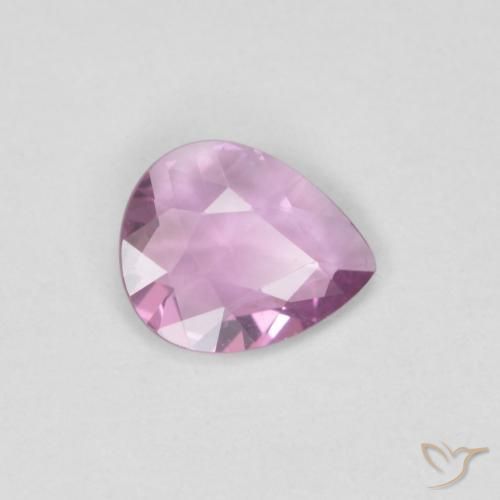 0.40ct Natürlicher Sehr helles Rosa Saphir, Birnenform, VVS
