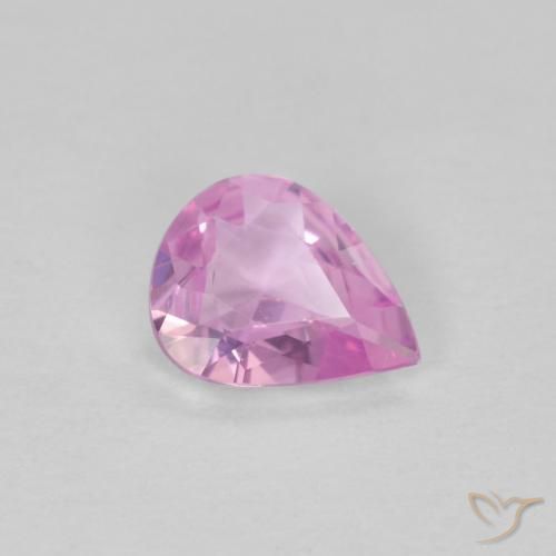 9,17 ctw natürlicher hellrosa Saphir, Birnenform, VVS