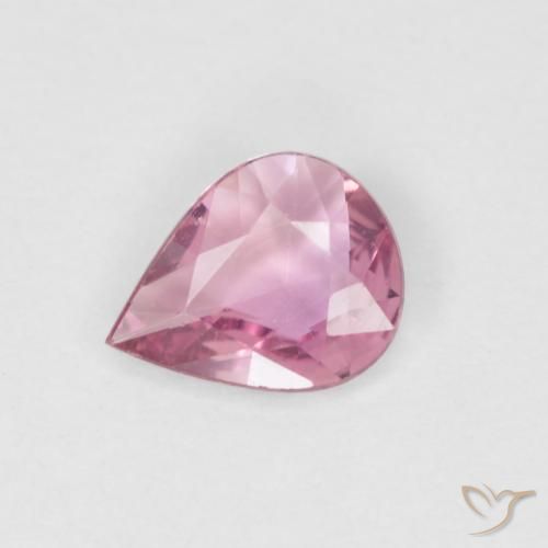 0.40ct Natürlicher Helles Magenta Saphir, Birnenform, VVS-VS