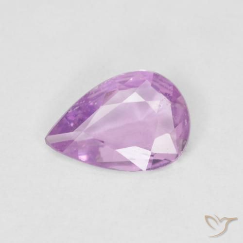 0.42ct Natürlicher Rosaig-violett Saphir, Birnenform, VVS-VS