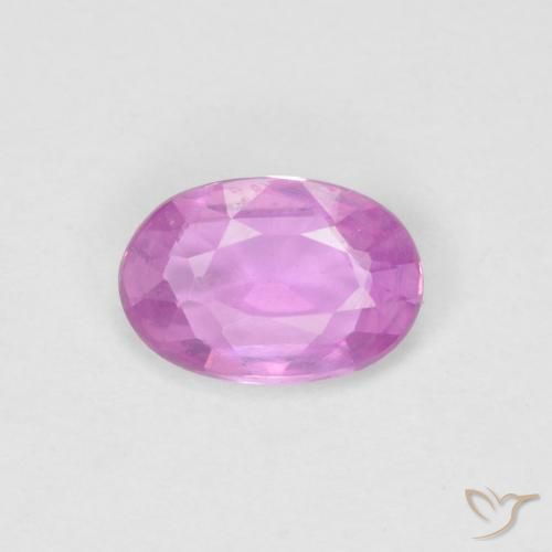 0.47ct Natürlicher Intensives Pink-Lila Saphir, Oval, VVS-VS