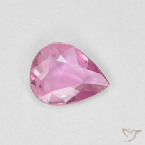 0.39ct Natürlicher pink Saphir, Birnenform, VVS