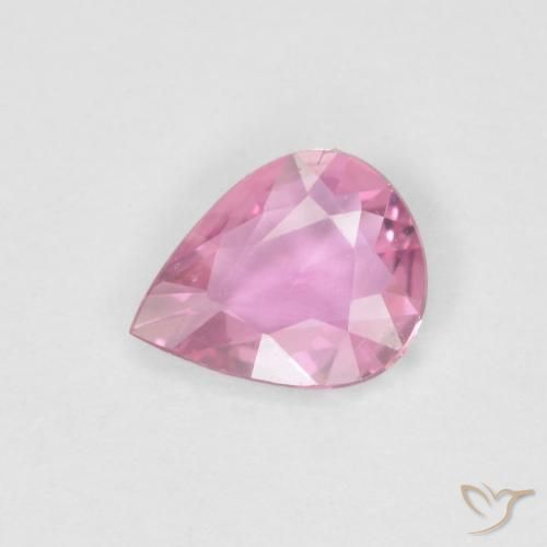 9,17 ctw natürlicher pink Saphir, Birnenform, VVS