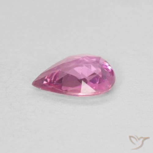 9,17 ctw natürlicher pink Saphir, Birnenform, VVS