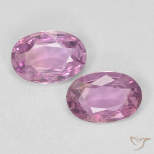 0.78ctw Natürlicher Sehr helles Royal Purple Pink Saphir, Oval, VVS-VS