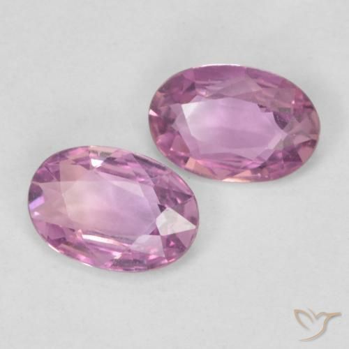 0.78 ct natürliche Sehr helles Royal Purple Pink Saphir-Edelsteine, Oval, VVS-VS