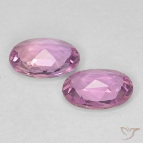 0.78 ct natürliche Sehr helles Royal Purple Pink Saphir-Edelsteine, Oval, VVS-VS