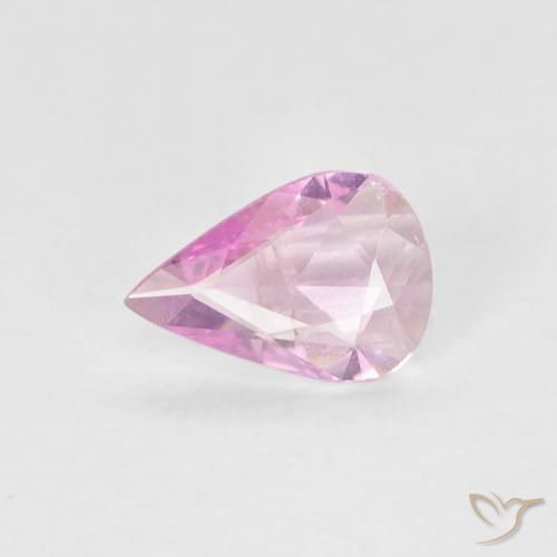 0.32ct Natürlicher Mittelrosa Saphir, Birnenform, VVS