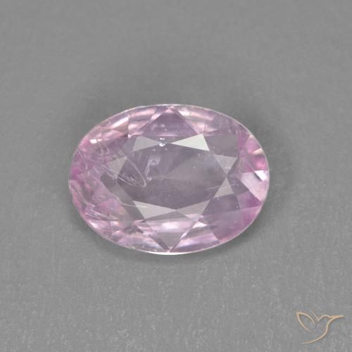 0.68ct Natürlicher Kaugummi Rosa Saphir, Oval, VS