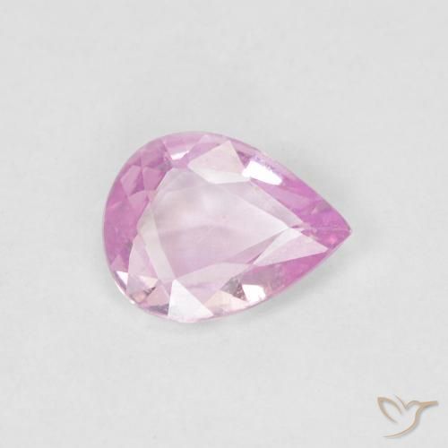 0.44ct Natürlicher Helles Royal Lila Pink Saphir, Birnenform, VS, Photo A