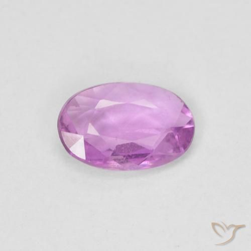 0.43ct Natürlicher Medium Light-Purple Saphir, Oval, VS