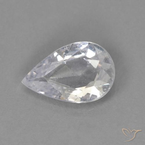 0.35ct Natürlicher Mittelgrau Saphir, Birnenform, VS