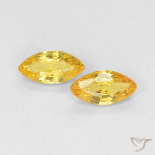 0.36 ct natürliche Golden Saphir-Edelsteine, Marquise, VVS