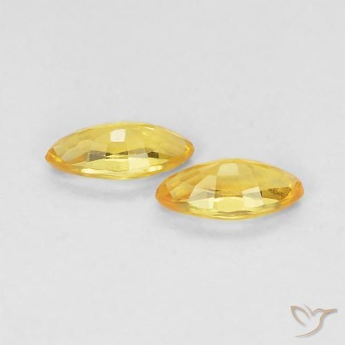 0.36 ct natürliche Golden Saphir-Edelsteine, Marquise, VVS