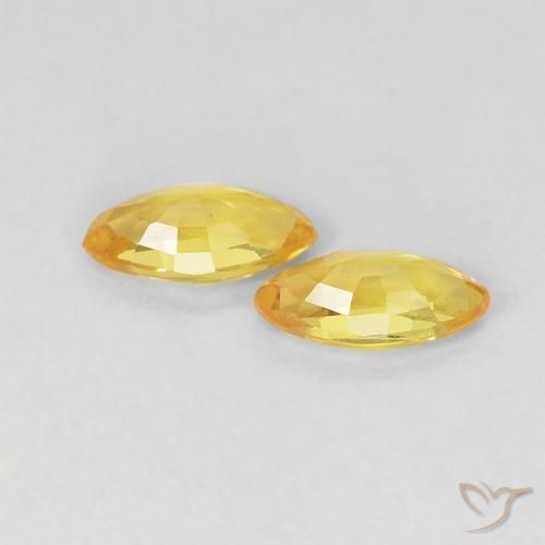 0.36 ct natürliche Honiggelb Saphir-Edelsteine, Marquise, VVS