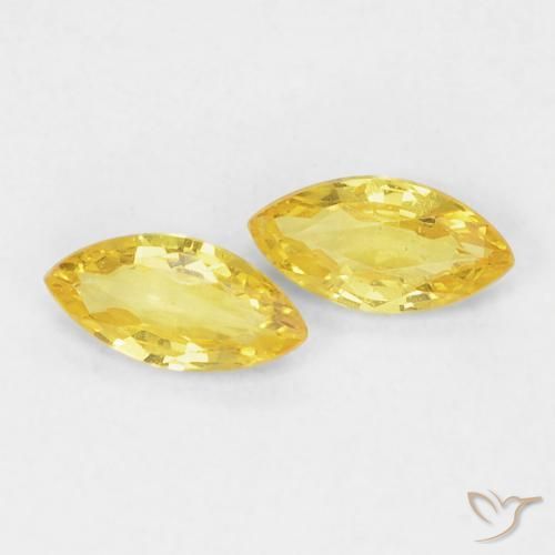 0.33 ct natürliche Mittelgelb Saphir-Edelsteine, Marquise, VVS-VS