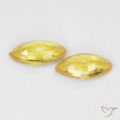 0.33 ct natürliche Mittelgelb Saphir-Edelsteine, Marquise, VVS-VS