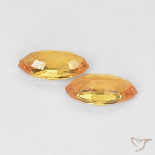 0.41 ct natürliche Mittelorange Saphir-Edelsteine, Marquise, VVS