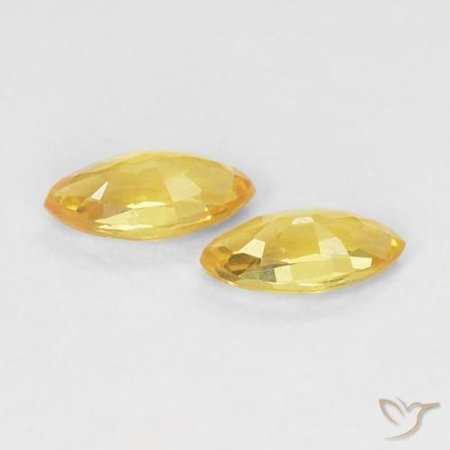 0.40 ct natürliche Golden Saphir-Edelsteine, Marquise, VVS