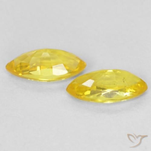 0.42 ct natürliche Mittelgelb Saphir-Edelsteine, Marquise, VVS-VS