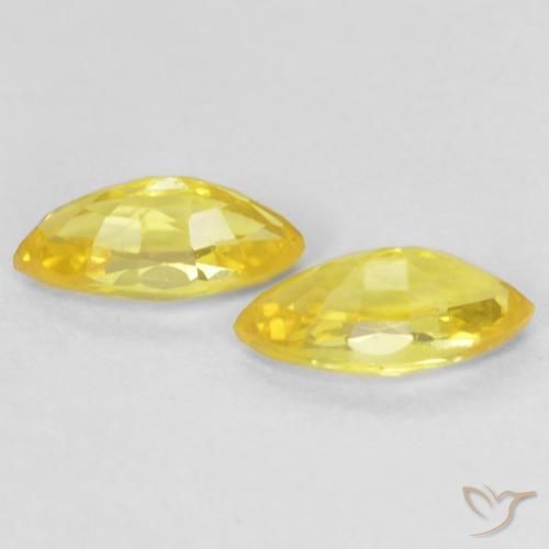 0.44 ct natürliche Mittelgelb Saphir-Edelsteine, Marquise, VVS-VS