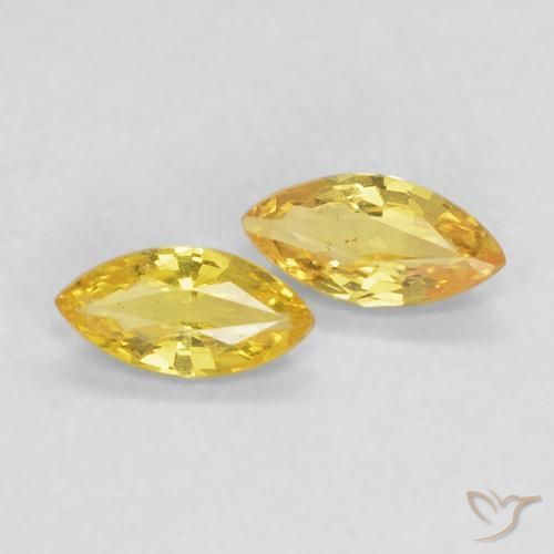 0.31 ct natürliche Toskana Gelb Saphir-Edelsteine, Marquise, VVS-VS